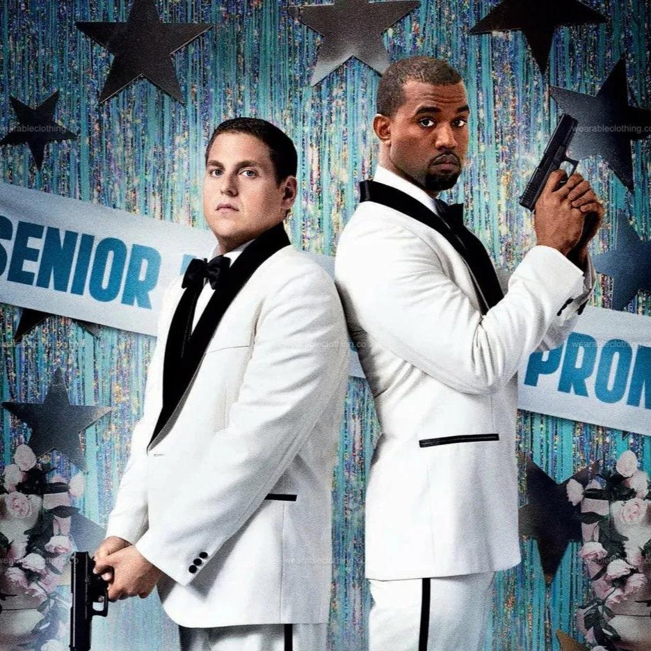 Black T-shirt with Fortnite’s default character replacing Channing Tatum on the 21 Jump Street movie poster