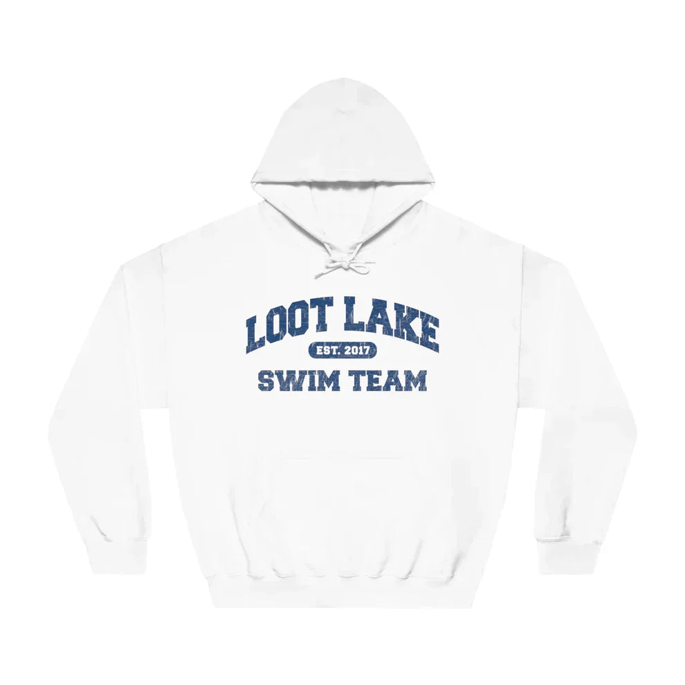 loot lake swim team hoodie