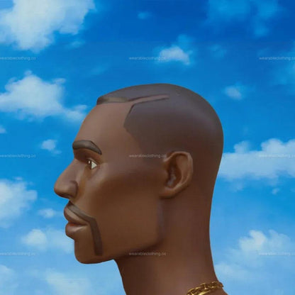 Black T-shirt with Fortnite’s default character on the cover of Drake’s Nothing Was the Same studio album