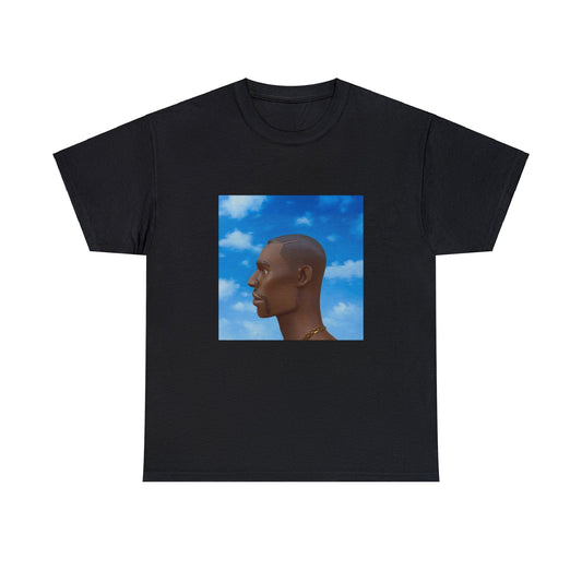Black T-shirt with Fortnite’s default character on the cover of Drake’s Nothing Was the Same studio album