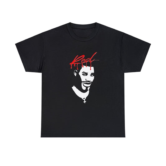 Black T-shirt with Fortnite’s default character on the cover of Playboi Carti’s Whole Lotta Red studio album