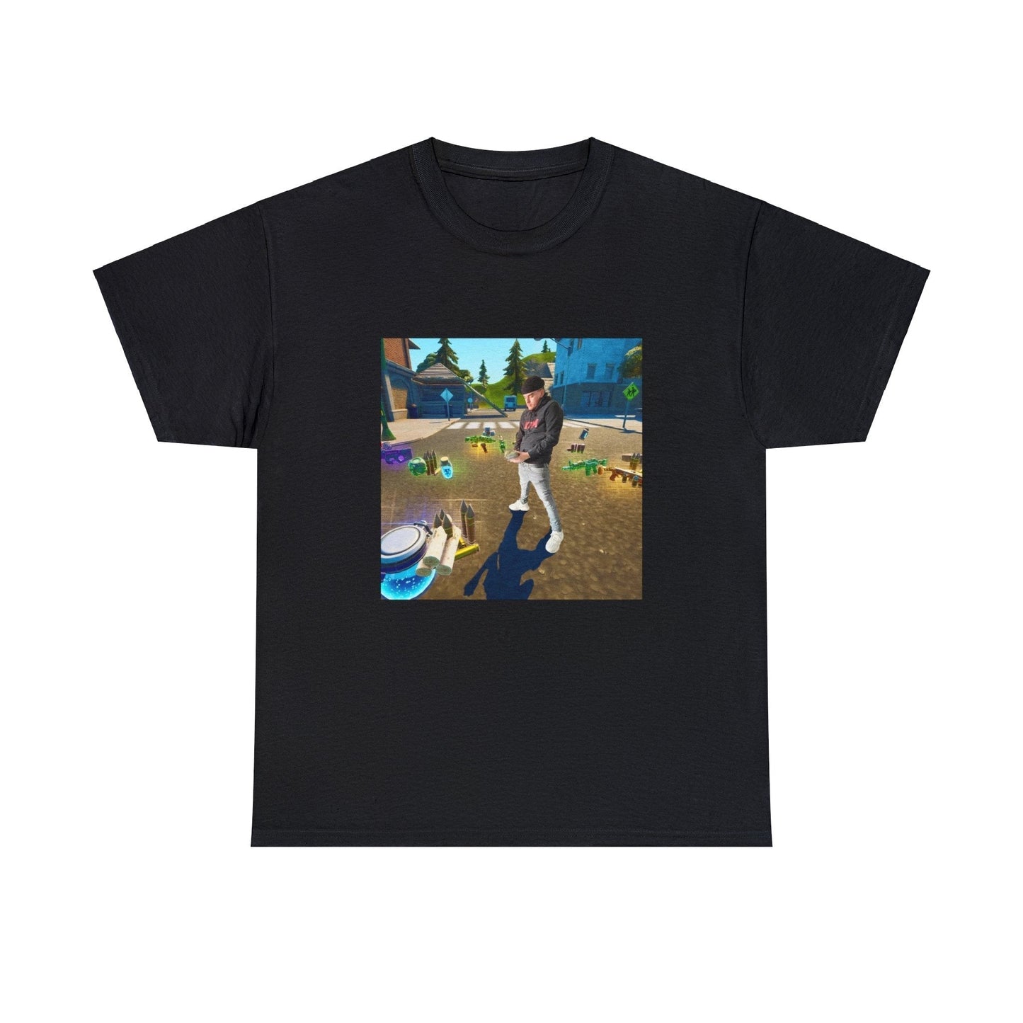 Black T-shirt with Yeat in Fortnite
