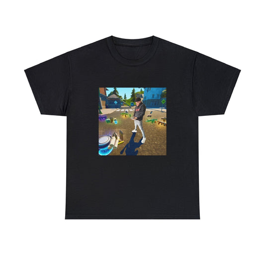 Black T-shirt with Yeat in Fortnite